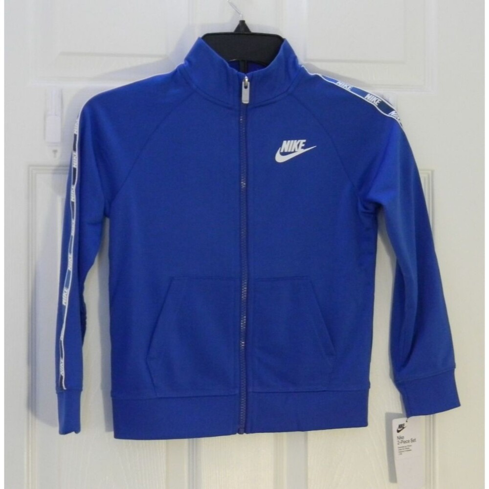 Nike Boys Full Zip Lightweight Jacket Royal Blue Size 7 NWT JACKET ONLY